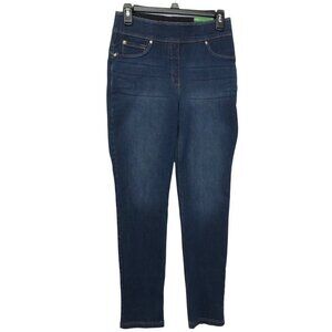 SLIM FACTOR BY INVESTMENTS‎ 4 WAY STRETCH ANKLE JEANS SM NWT